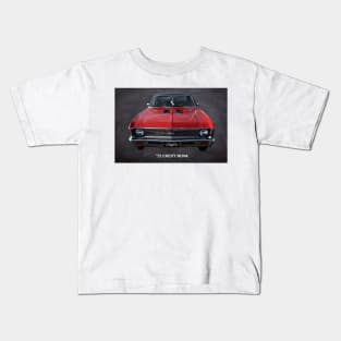 1972 Red Chevy Nova SS Kids T-Shirt